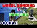 B10 Project #019 - Old Footage - Sanding and Painting the Wheels