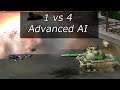 [C&C Zero Hour] 1vs4 Advanced AI Tank Mirror - Map by 3CG