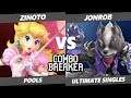 CB 2019 SSBU - Zinoto (Peach) Vs. JonRob (Wolf) Smash Ultimate Tournament Pools