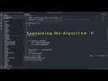 Explaining the encryption algorithm created by me;