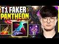 FAKER IS SO GOOD WITH PANTHEON! - T1 Faker Plays Pantheon Mid vs Kassadin! | Season 11