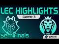 G2 vs MAD Highlights Game 3 Semifinals Playoffs LEC Spring 2021 G2 Esports vs MAD Lions by Onivia