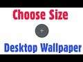 How To Choose Size Desktop Wallpaper Images || Select Width & Height Crop Photo in PicsArt