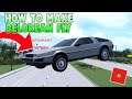 How to *FLY* the DeLorean in Roblox Southwest Florida