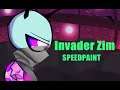Invader Zim SPEEDPAINT - Alien On Their Own Planet
