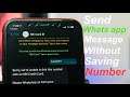 Send Whatsapp Message Without Saving a Number
