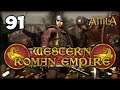 THE EMPEROR CHARGES INTO BATTLE! Total War: Attila - Western Roman Empire Campaign #91