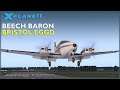 X-Plane 11 : Beech Baron : Bristol EGGD Approach & Landing