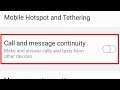Call and Message Continuity Settings Enable Disable Samsung Galaxy S9
