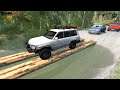 👍👍Cars vs Deep water and Log Bridge  ⭐ BeamNG.drive | BeamNG-Cars TV