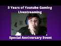 Celebrating 5 Years of YTG Live Streams | #VGM Unboxing Giveaway | Playing Variety of Games