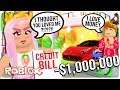 Gold Digger Boyfriend Stole My Credit Card and Went on a Shopping Spree... Adopt Me Roblox Roleplay