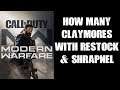 How Many Claymores / Mines Can You Deploy With Restock & Shrapnel Perks COD Modern Warfare 2019