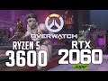 Overwatch on Ryzen 5 3600 + RTX 2060 SUPER 1080p,1440p benchmarks!