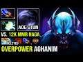Aghanim Nightstalker is Overpower | AoE Void Stun + Electric Mjollnir DPS vs 12K MMR Naga Dota 2
