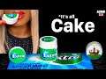 ASMR Eating Cake Wringleys Extra Spearmint Gum, Edible Gum Tub, Cake Art, Eating Sounds Mukbang 먹방