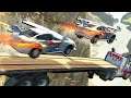 CAINDO do PENHASCO com CARROS VOADORES! BeamNG.drive Multiplayer