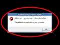 How To Fix The Update Is Not Applicable To Your Computer Windows 7/8/10