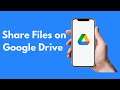 How to Share Files on Google Drive App Android & iPhone (2021)