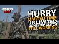 *Hurry* Limited Time Unlimited Money/XP Glitch Still Working in Red Dead Online