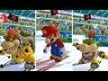 Mario & Sonic at the Olympic Winter Games - All Characters Freestyle Skiing Moguls Gameplay