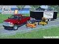 Mowing Lawns With Scag & Wright Mowers | 2004 F350 | Enclosed Trailer | Lawn Care | FS19