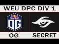 OG vs Secret - Highlights | DPC WEU 2021/22 - Dota 2