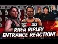 WWE 2K20 RHEA RIPLEY NEW ENTRANCE REACTION! (THIS IS MY BRUTALITYYYYY...)
