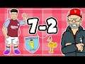 🤯7-2!🤯 Aston Villa vs Liverpool (Every Premier League Manager Reacts #4 Highlights Goals)