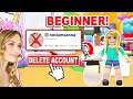 I DELETED My ACCOUNT To START From The BEGINNING In Adopt Me! (Roblox)
