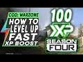 Modern Warfare HOW TO LEVEL UP FAST SEASON 4 Battle Pass Warzone | RANK UP XP FAST GUIDE