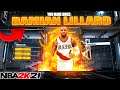 NBA 2K21 DAMIAN LILLARD BUILD- NEW PIE CHART- HALF COURT GREENS- BEST POINT GUARD BUILD