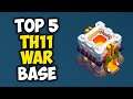 NEW TOP 5 TOWN HALL 11 WAR BASE 2021! Anti 3 Star Base for TH11 with Copy Link | Clash of Clans