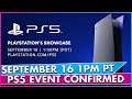 PS5 Showcase Confirmed by Sony on September 16