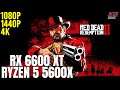 Red Dead Redemption 2 | Ryzen 5 5600x + RX 6600 XT | 1080p, 1440p, 4K benchmarks!