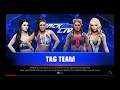 WWE 2K19 Bayley,Paige VS Lacey Evans,Cherry Bomb Elimination Tag Match