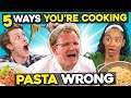 5 Ways You're Cooking Pasta Wrong