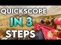 HOW YOU can (QUICKSCOPE) in THREE STEPS in Call OF Duty mobile