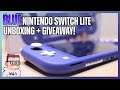 NEW Nintendo Switch Lite (BLUE) Unbox & First Impressions + GIVEAWAY!