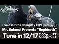 SEPHIROTH! Super Smash Bros Ultimate Boss Battle, Classic Mode, Arena Matches & LIVE Reaction Stream