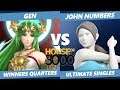 Smash Ultimate Tournament - Gen (Palutena) Vs. John Numbers (Wii Fit) SSBU Xeno 180 Winners Quarters