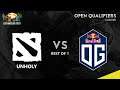 Unholy vs OG (BO1) | ESL One Los Angeles 2020 Europe Open Qualifiers