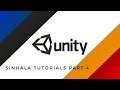 Unity tutorials for beginners - Sinhala part 4