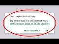 How To Fix Can't Install Call of Duty Game Error On Google Play Store Android & Ios