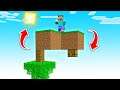 Minecraft Sky Block BUT It Is UPSIDE DOWN