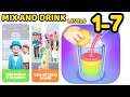 Mix and Drink Game Levels 1 - 7 Gameplay Walkthrough | (iOS - Android)