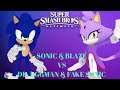 SSBU - Sonic (me) & Blaze vs Dr. Eggman & Fake Sonic