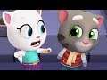 Talking Tom Gold Run - Neon Angela and Frosty Tom Outfit