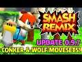 Conker & Wolf Custom Movesets & New Stages in Smash Remix 0.9.7! (Smash Bros. 64 Mod)