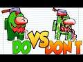 DOs & DONT's Amazing AMONG US ZOMBIE Drawing Compilation in One Minute Challenge!